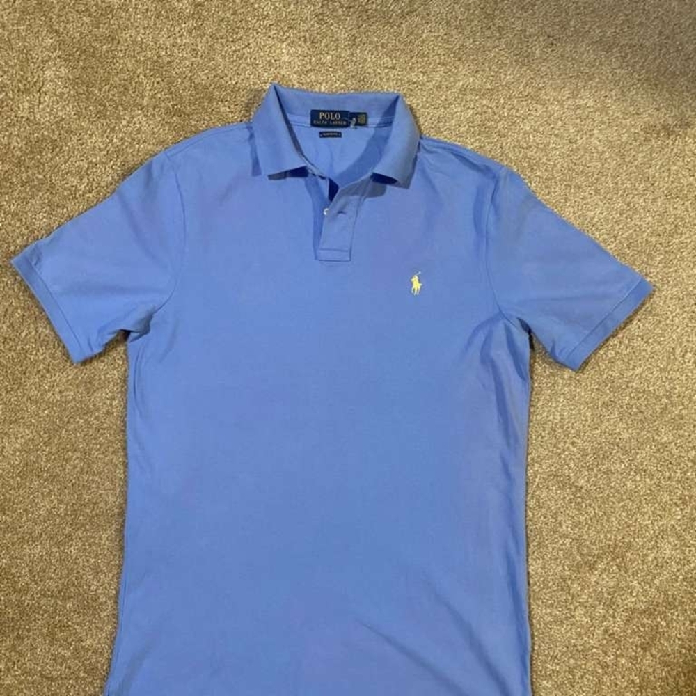 Polo by Ralph Lauren Men's Classic Blue Polo Shirt